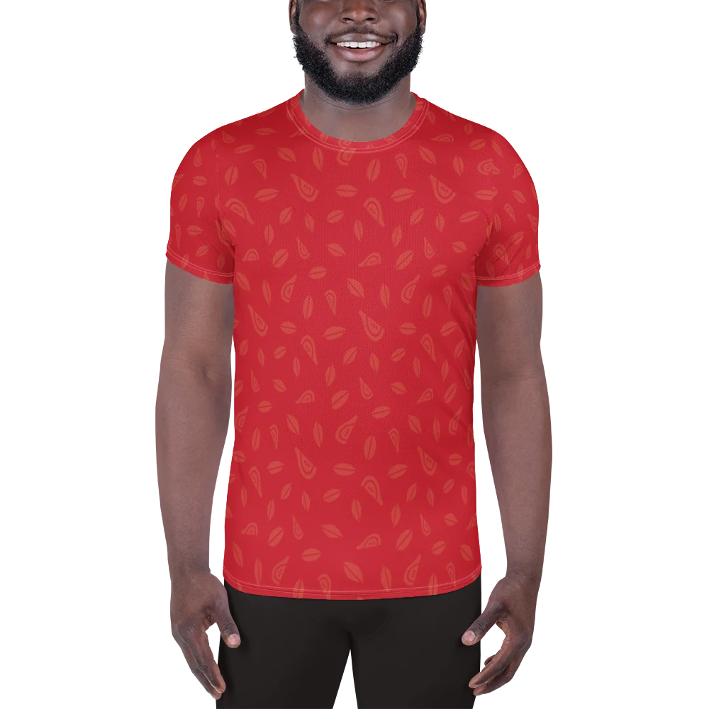 Men's Athletic Tee - Strawberry - Image 4